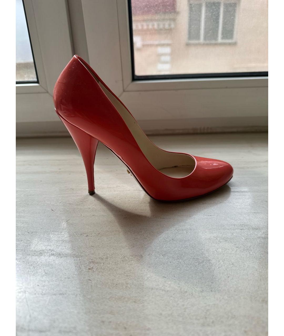 PRADA Красные туфли из лакированной кожи, фото 2