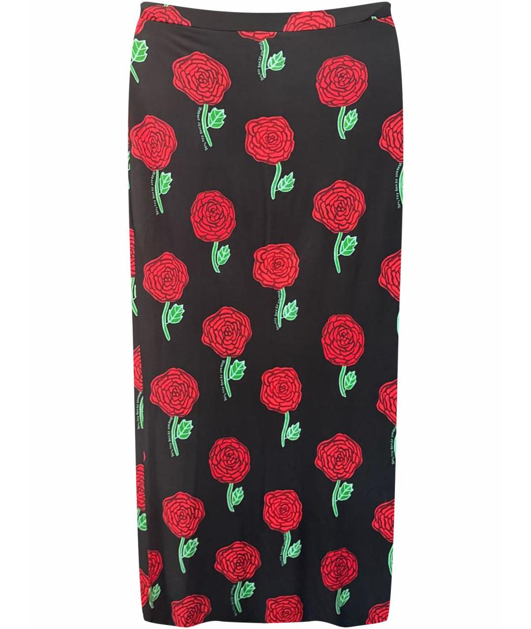 VERSACE JEANS COUTURE Мульти вискозная юбка миди, фото 1