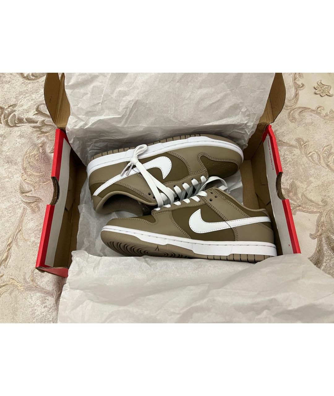 NIKE Хаки кожаные кеды, фото 6