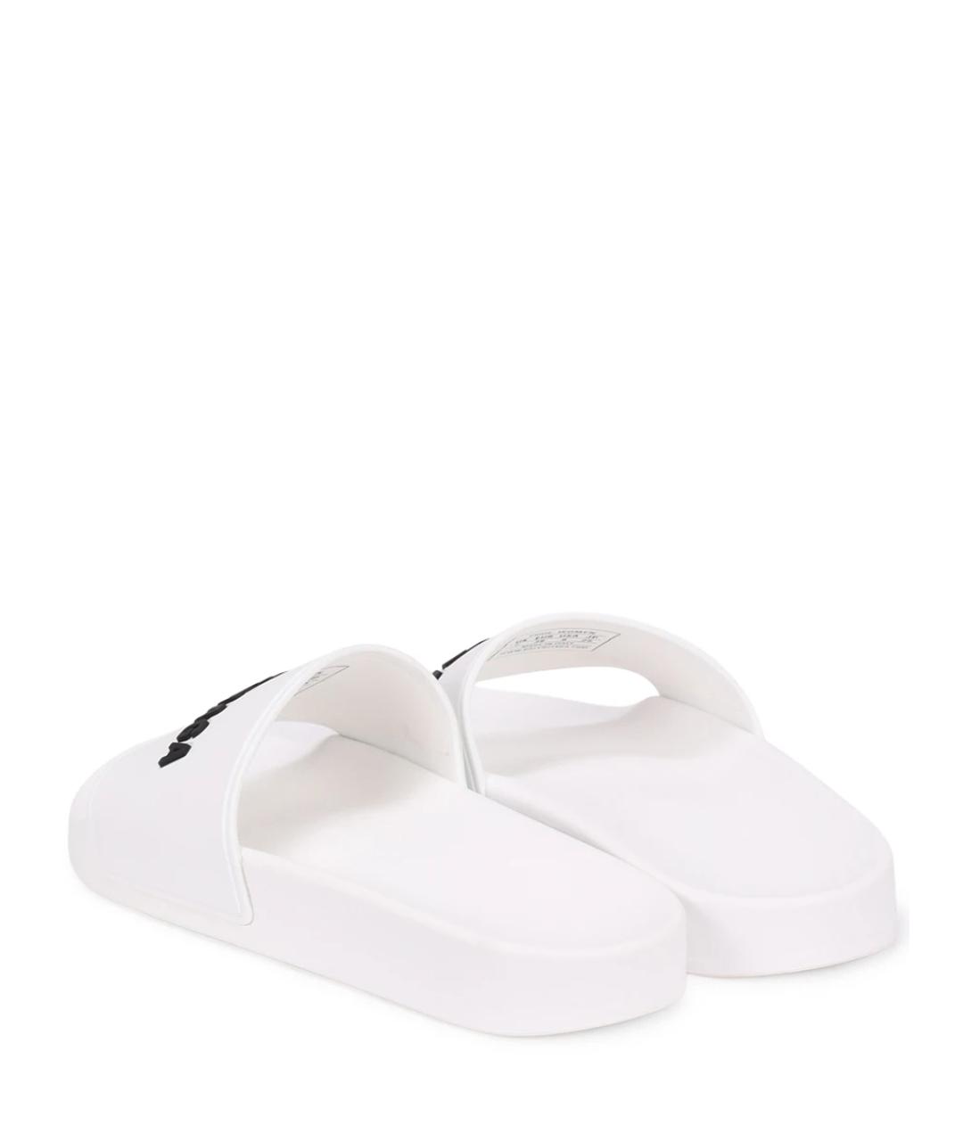 BALENCIAGA Белые шлепанцы, фото 4