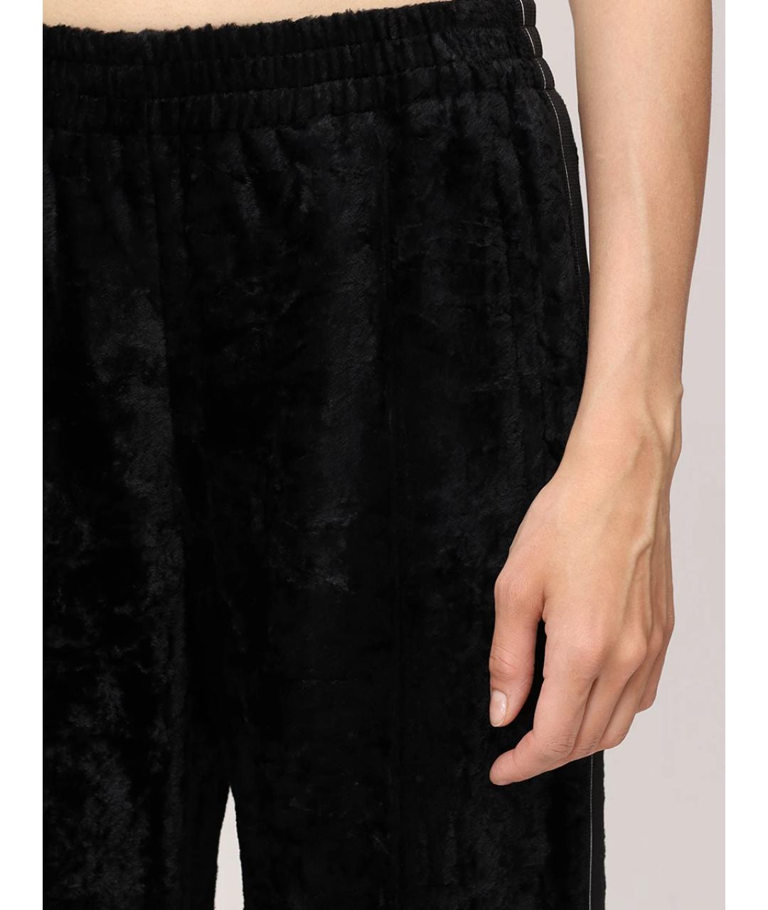 ALEXANDER WANG Черные вискозные брюки широкие, фото 5