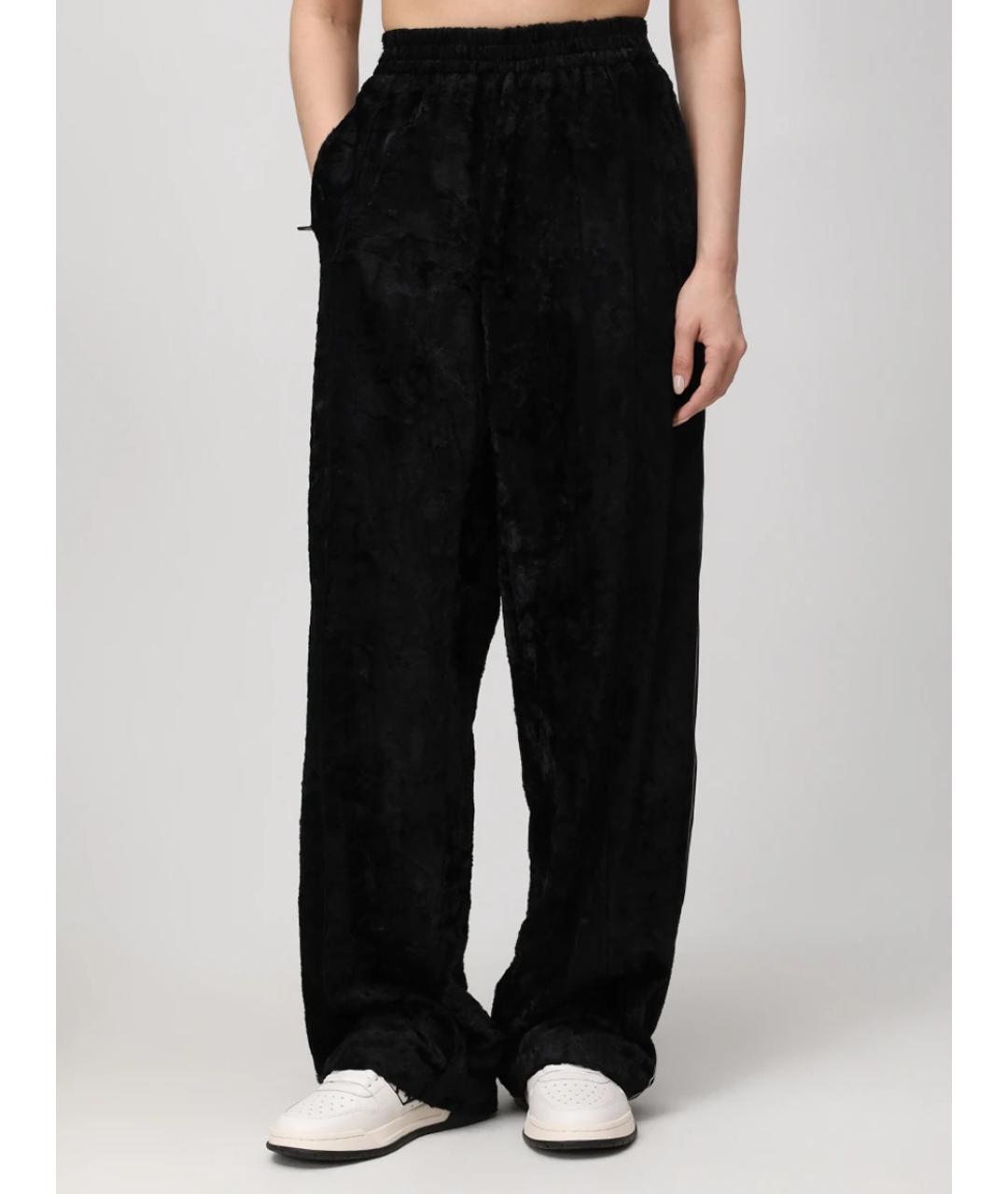 ALEXANDER WANG Черные вискозные брюки широкие, фото 4