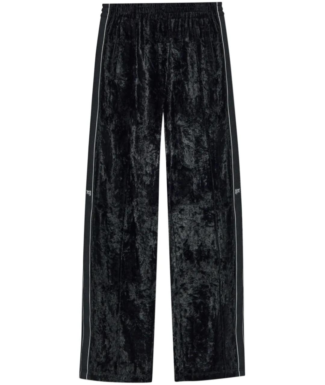 ALEXANDER WANG Черные вискозные брюки широкие, фото 1