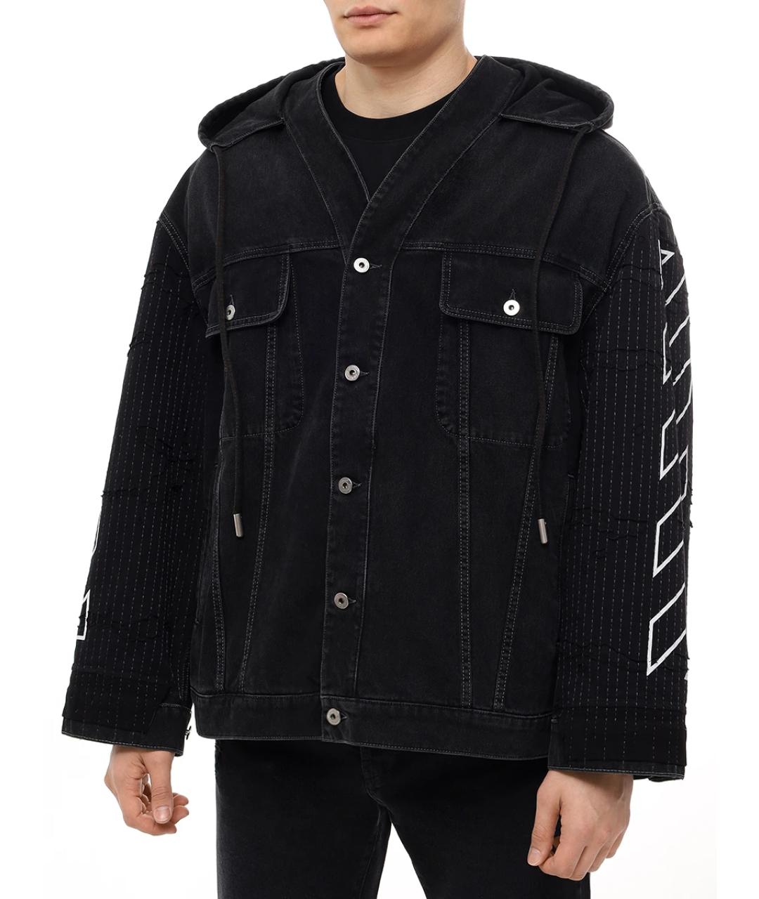 OFF-WHITE Черная куртка, фото 4