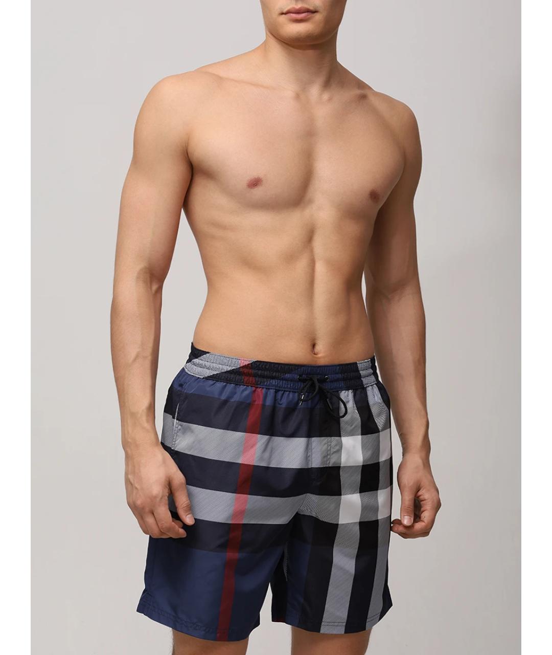 BURBERRY Синие шорты, фото 2