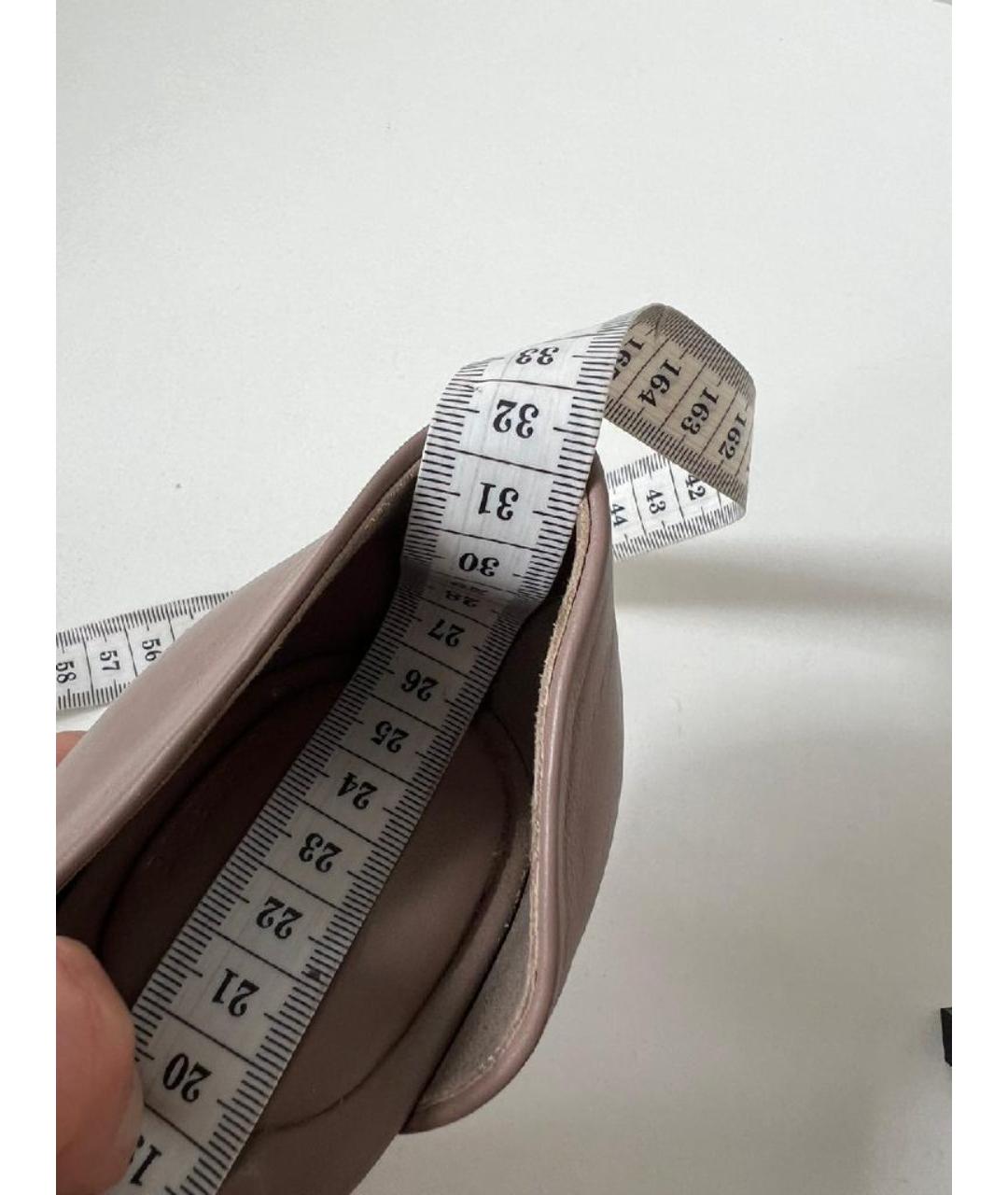BALENCIAGA Бежевые кожаные туфли, фото 9