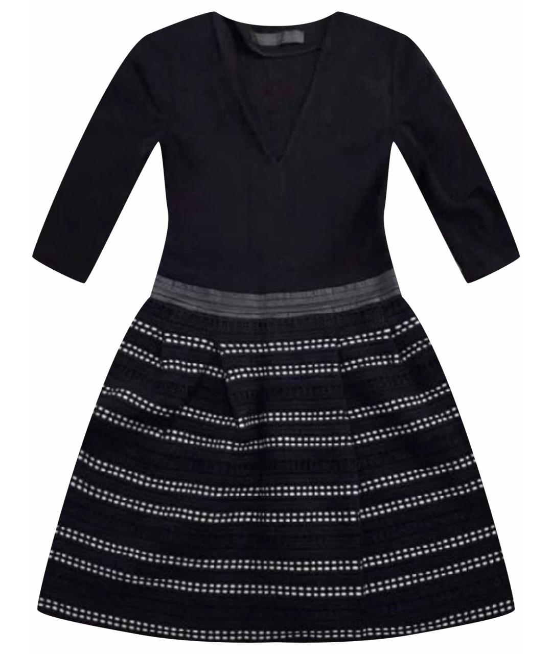 PROENZA SCHOULER Черное шерстяное повседневное платье, фото 1