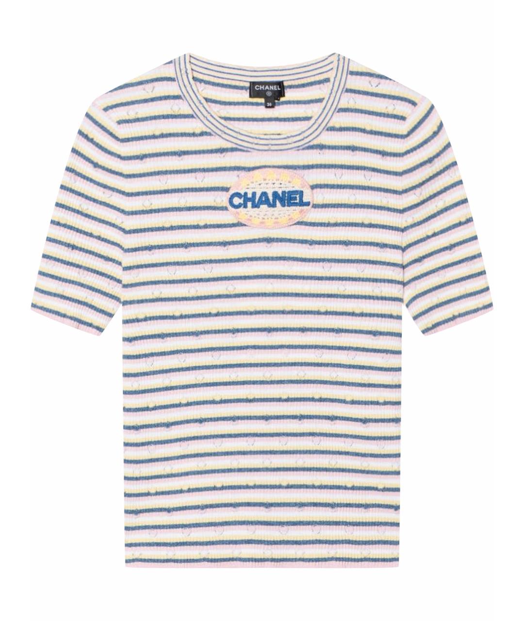 CHANEL Мульти хлопковый джемпер / свитер, фото 1