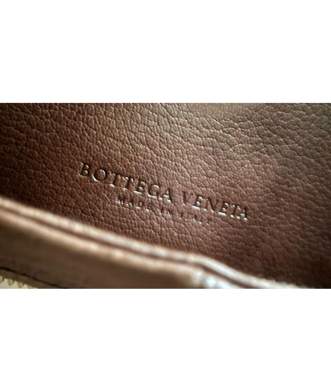 BOTTEGA VENETA Коричневая кожаная сумка тоут, фото 3