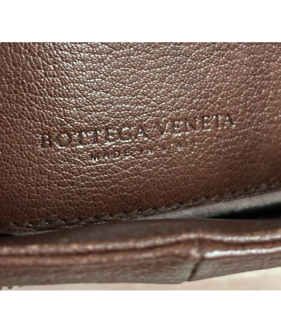 BOTTEGA VENETA Коричневая кожаная сумка тоут, фото 7