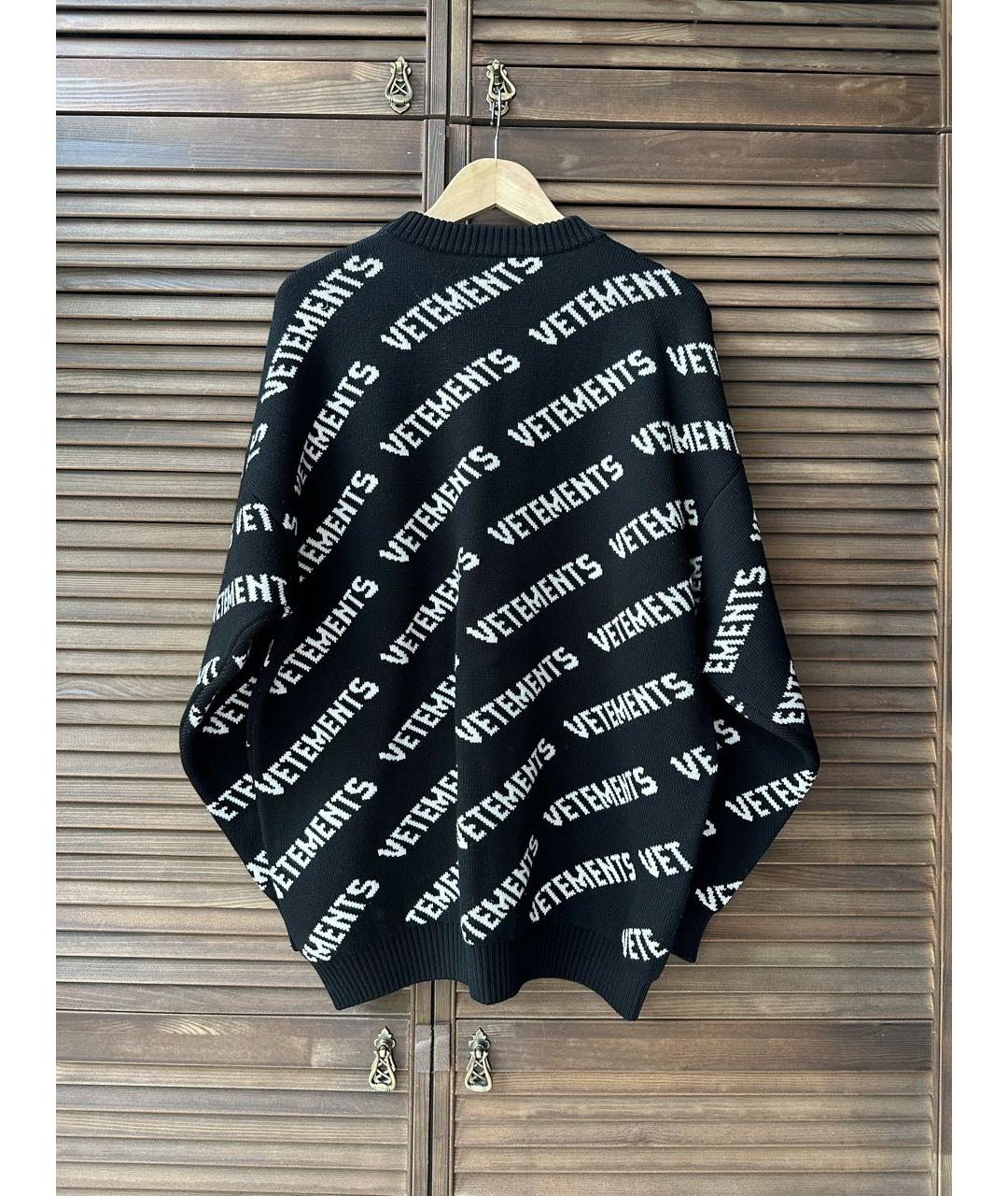 VETEMENTS Черный шерстяной джемпер / свитер, фото 2
