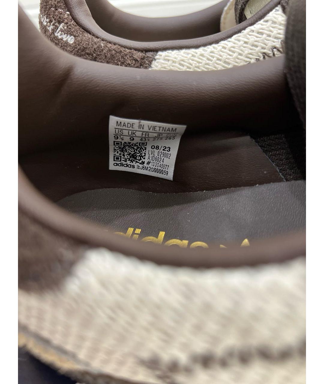 ADIDAS Бежевые низкие кроссовки / кеды из экзотической кожи, фото 5