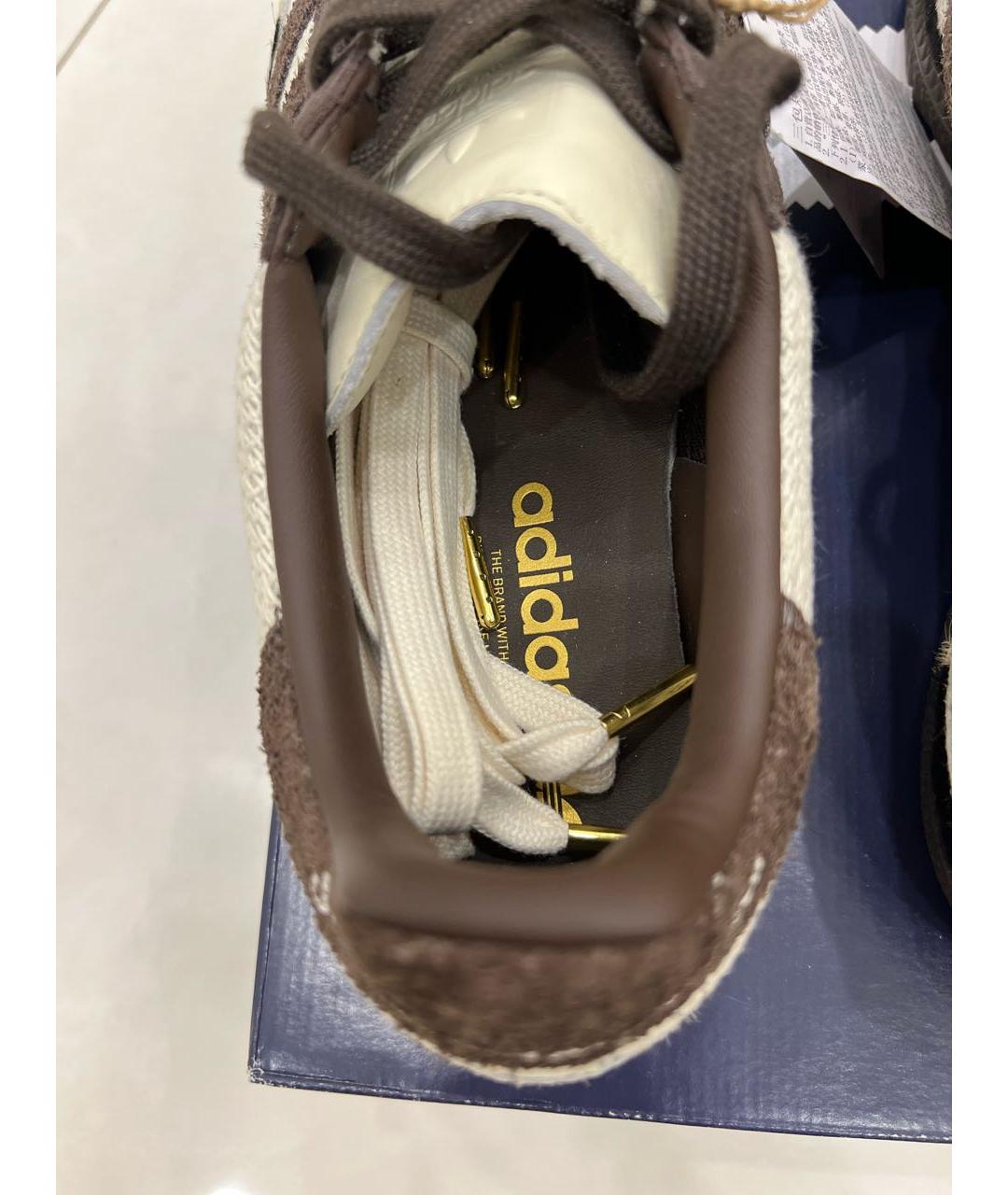 ADIDAS Бежевые низкие кроссовки / кеды из экзотической кожи, фото 8