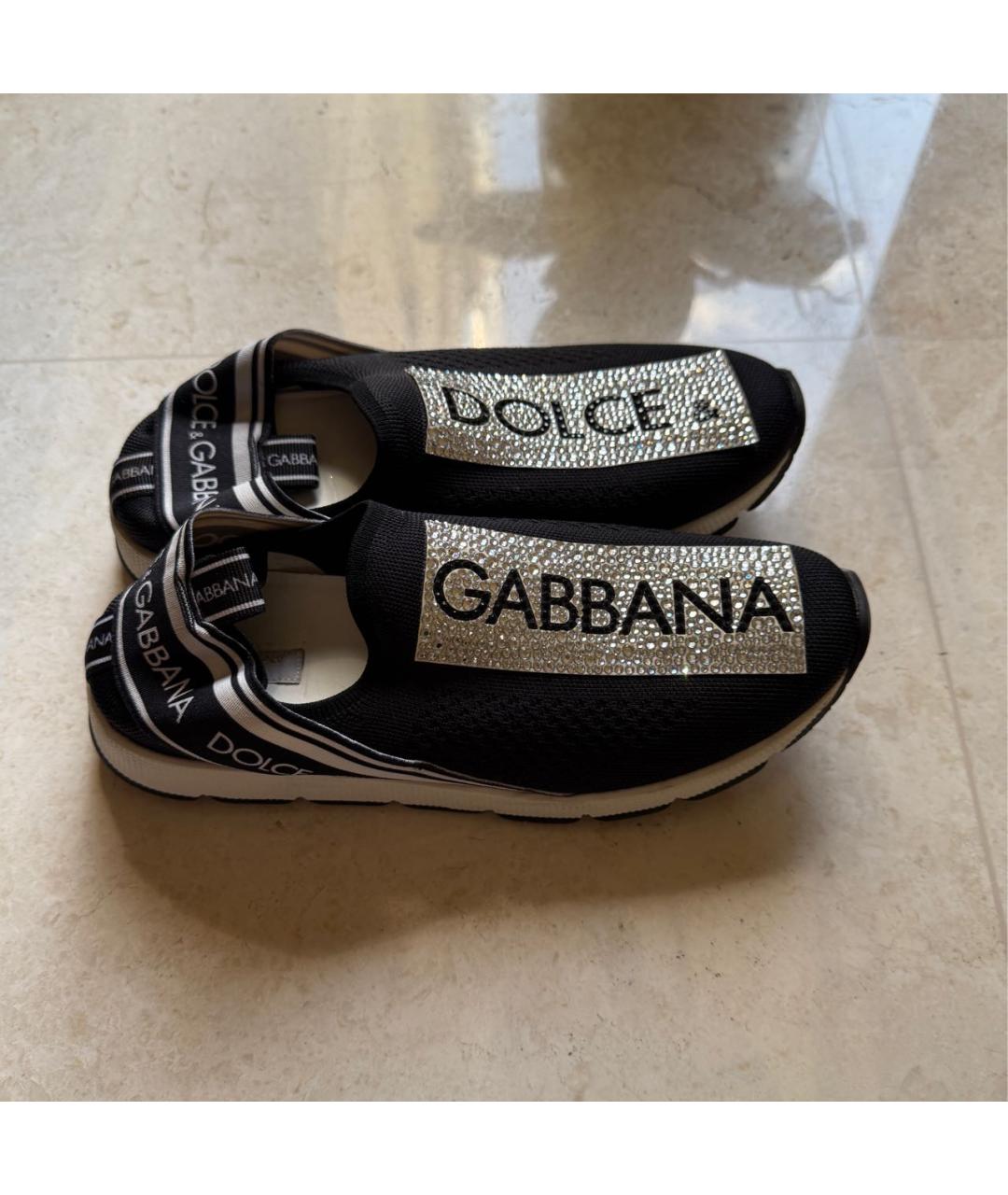 DOLCE&GABBANA Черные кроссовки, фото 2