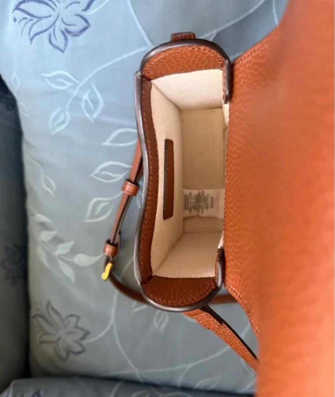 GUCCI Темно-синяя хлопковая сумка через плечо, фото 5