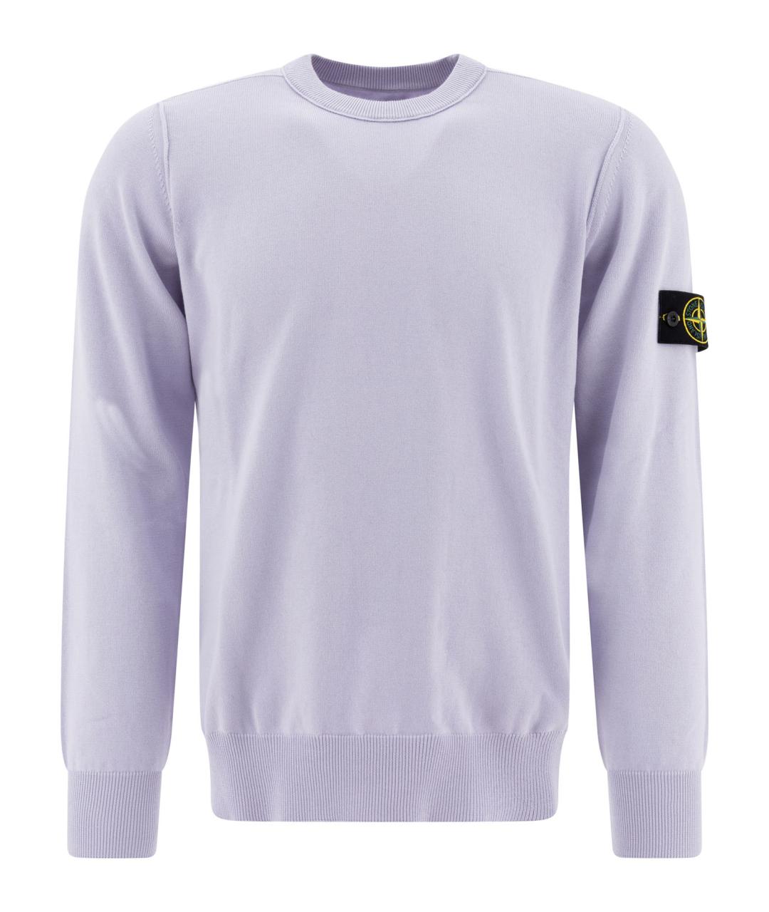 STONE ISLAND Фиолетовый хлопковый джемпер / свитер, фото 1