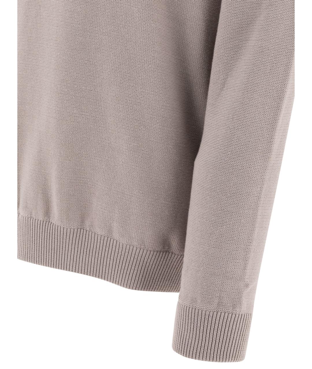 STONE ISLAND Серый хлопковый джемпер / свитер, фото 4