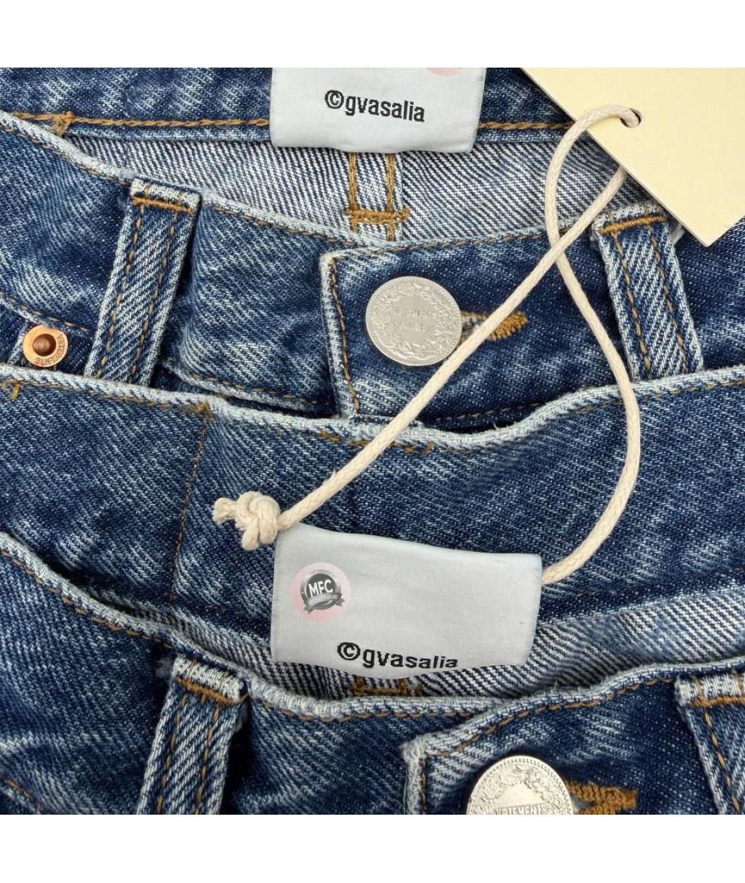 VETEMENTS Голубые хлопковые прямые джинсы, фото 6