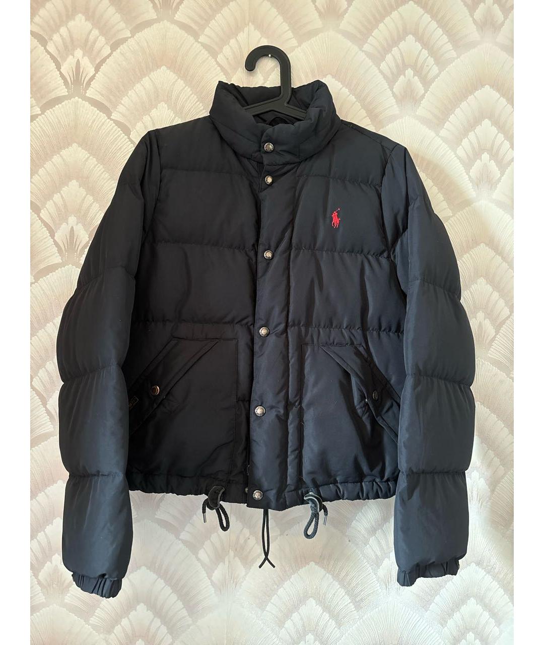 POLO RALPH LAUREN Черный полиэстеровый пуховик, фото 7