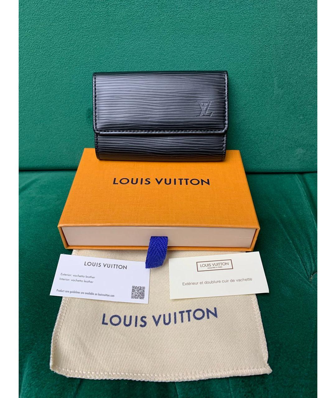 LOUIS VUITTON Черная ключница, фото 8