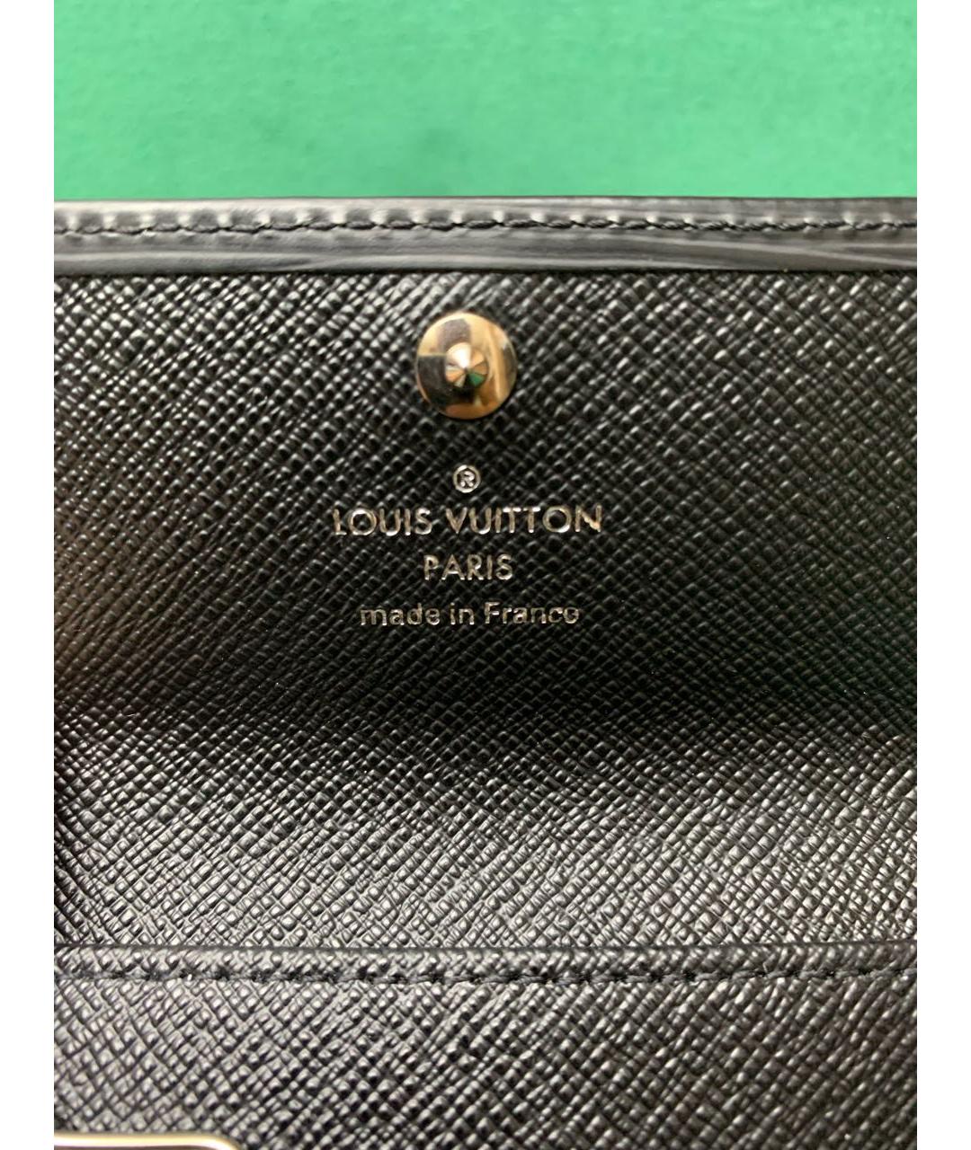 LOUIS VUITTON Черная ключница, фото 6