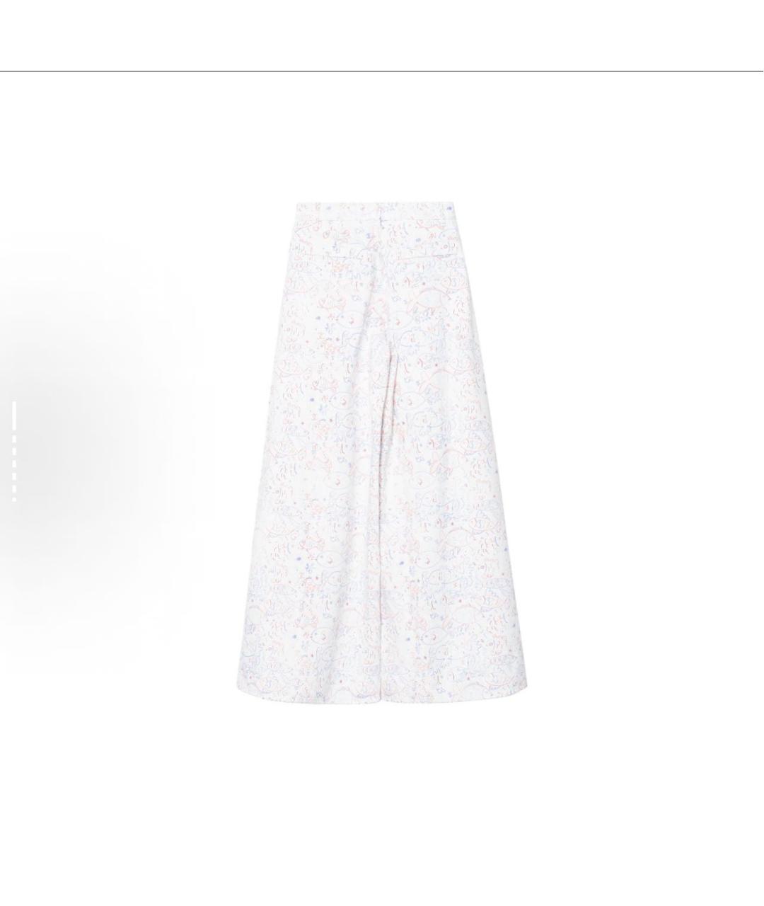 CHANEL Белая хлопковая юбка макси, фото 3