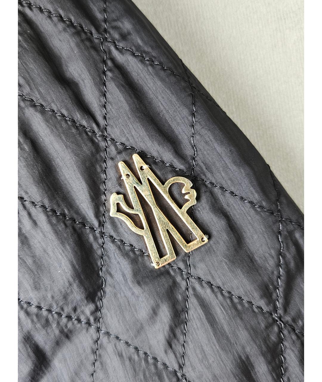 MONCLER Черная полиамидовая куртка, фото 6