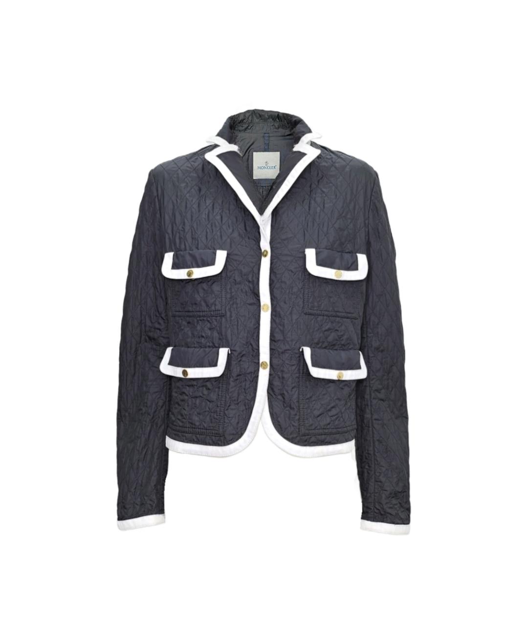 MONCLER Черная полиамидовая куртка, фото 2
