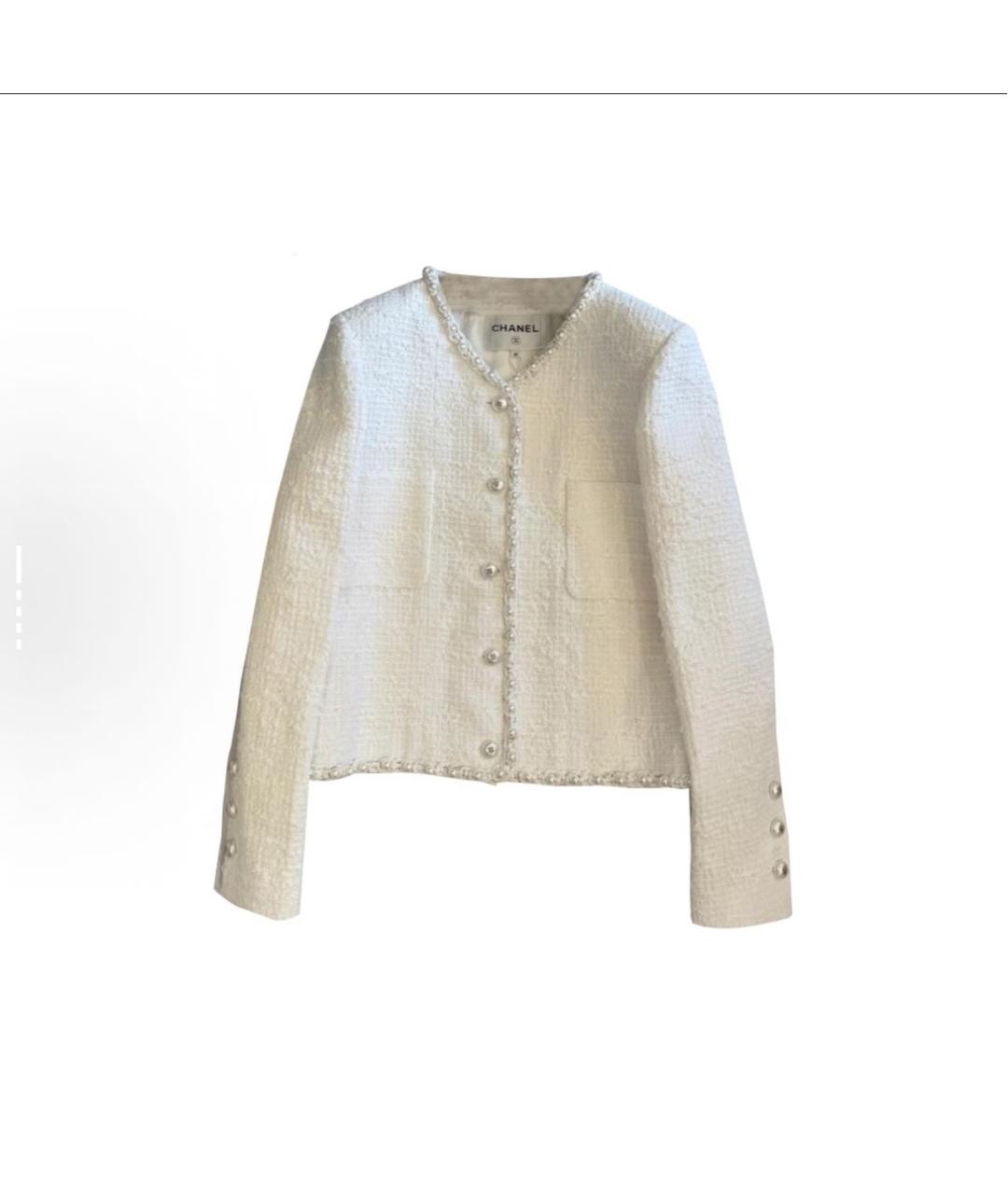 CHANEL Белая куртка, фото 6
