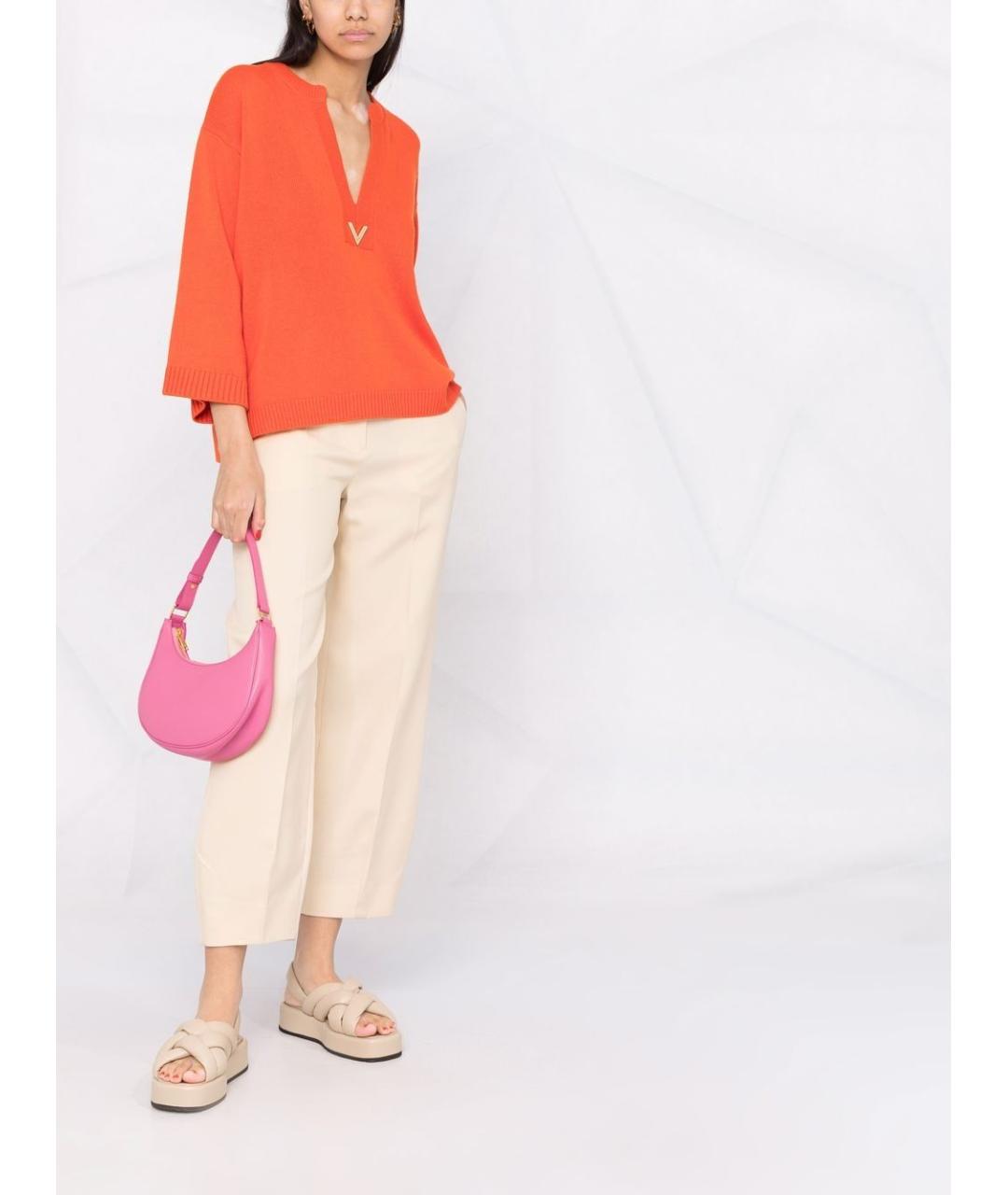 CELINE Розовая кожаная сумка через плечо, фото 2