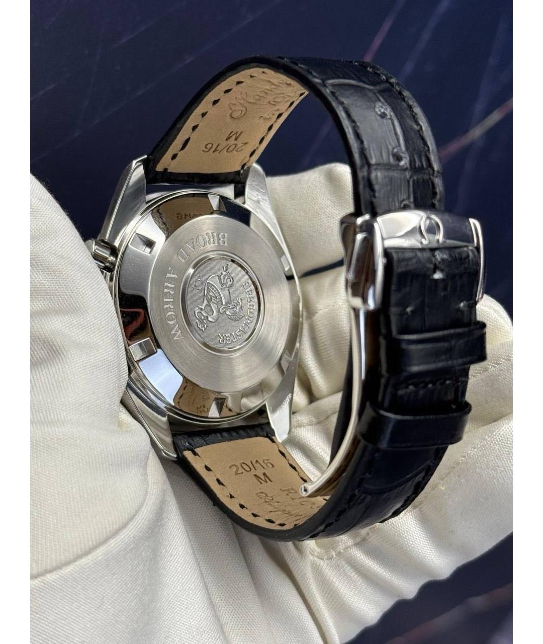 OMEGA Черные часы, фото 9