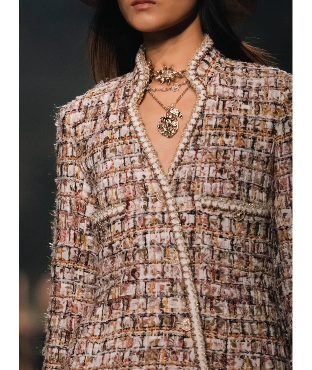 CHANEL Серебряное металлическое колье, фото 4