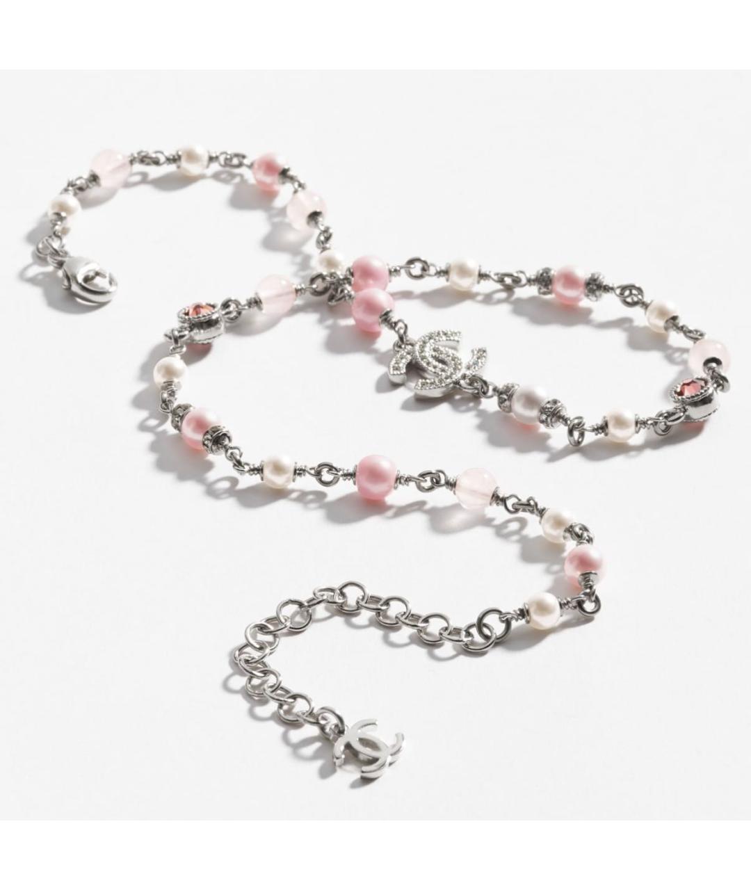 CHANEL Серебряное металлическое колье, фото 2