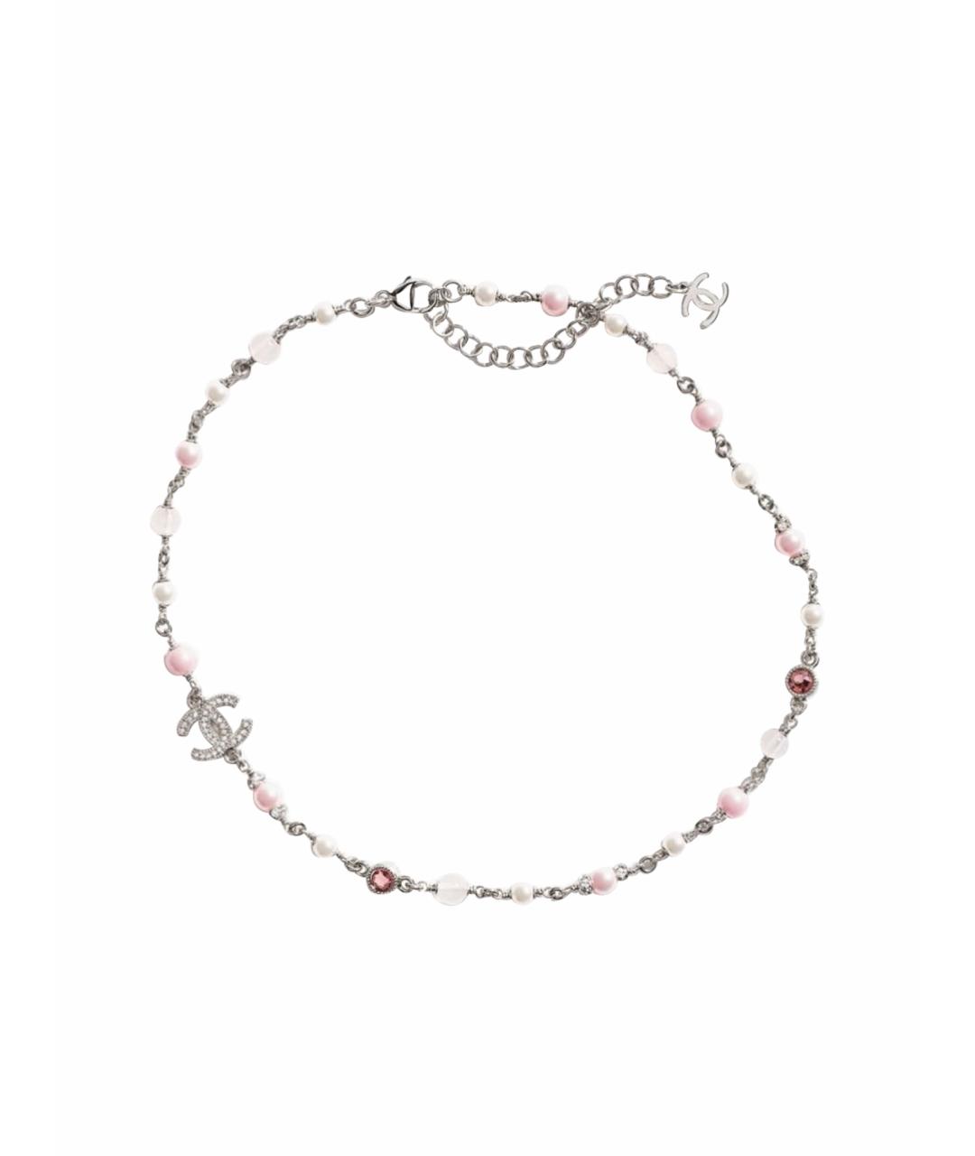 CHANEL Серебряное металлическое колье, фото 1