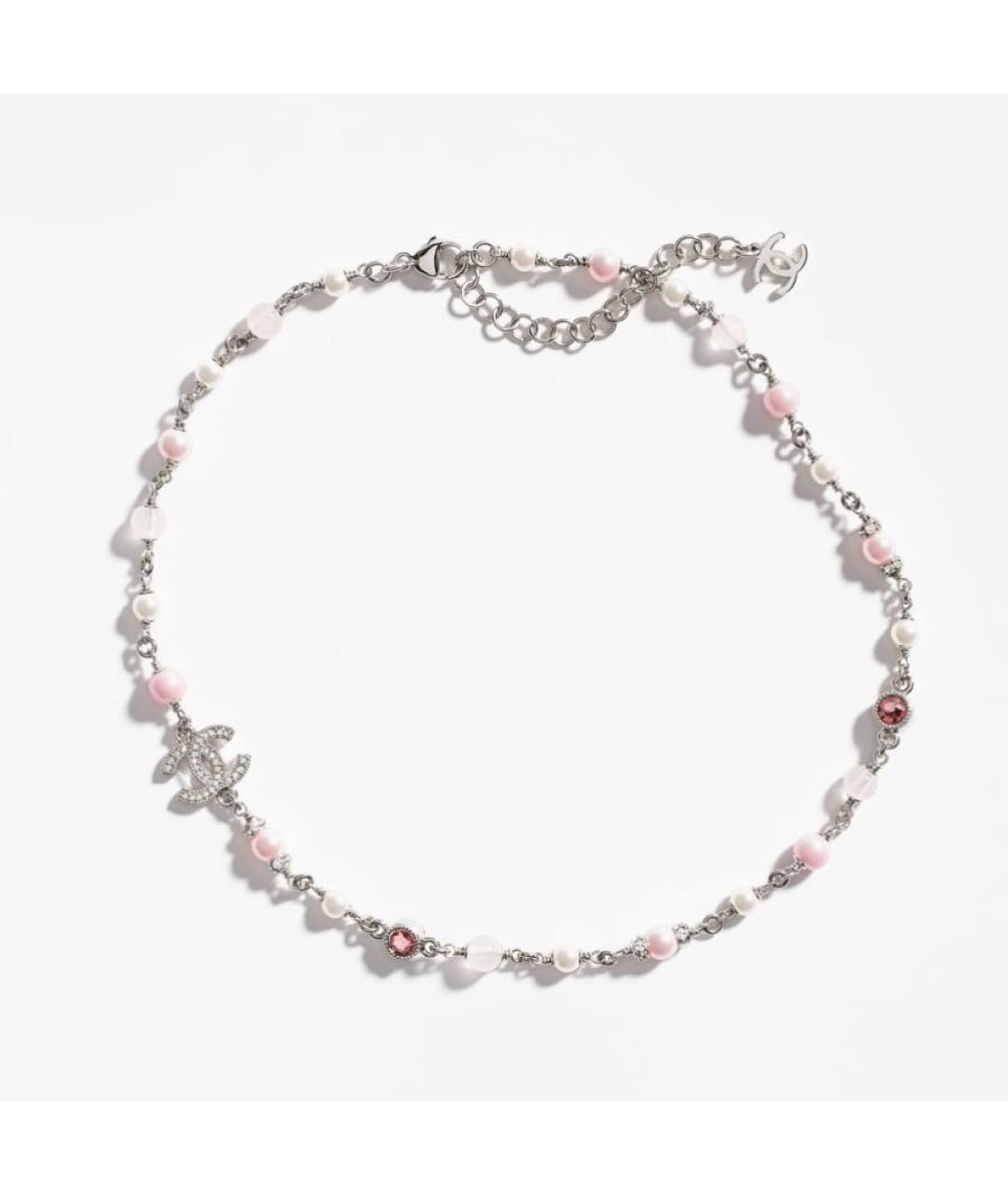 CHANEL Серебряное металлическое колье, фото 5