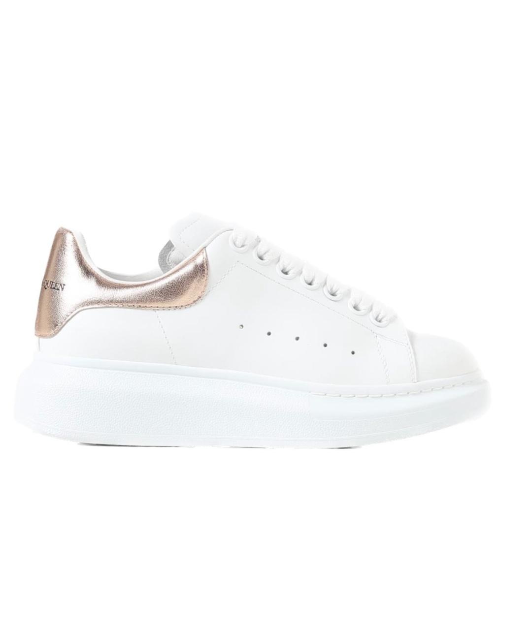 ALEXANDER MCQUEEN Белые кожаные кеды, фото 1