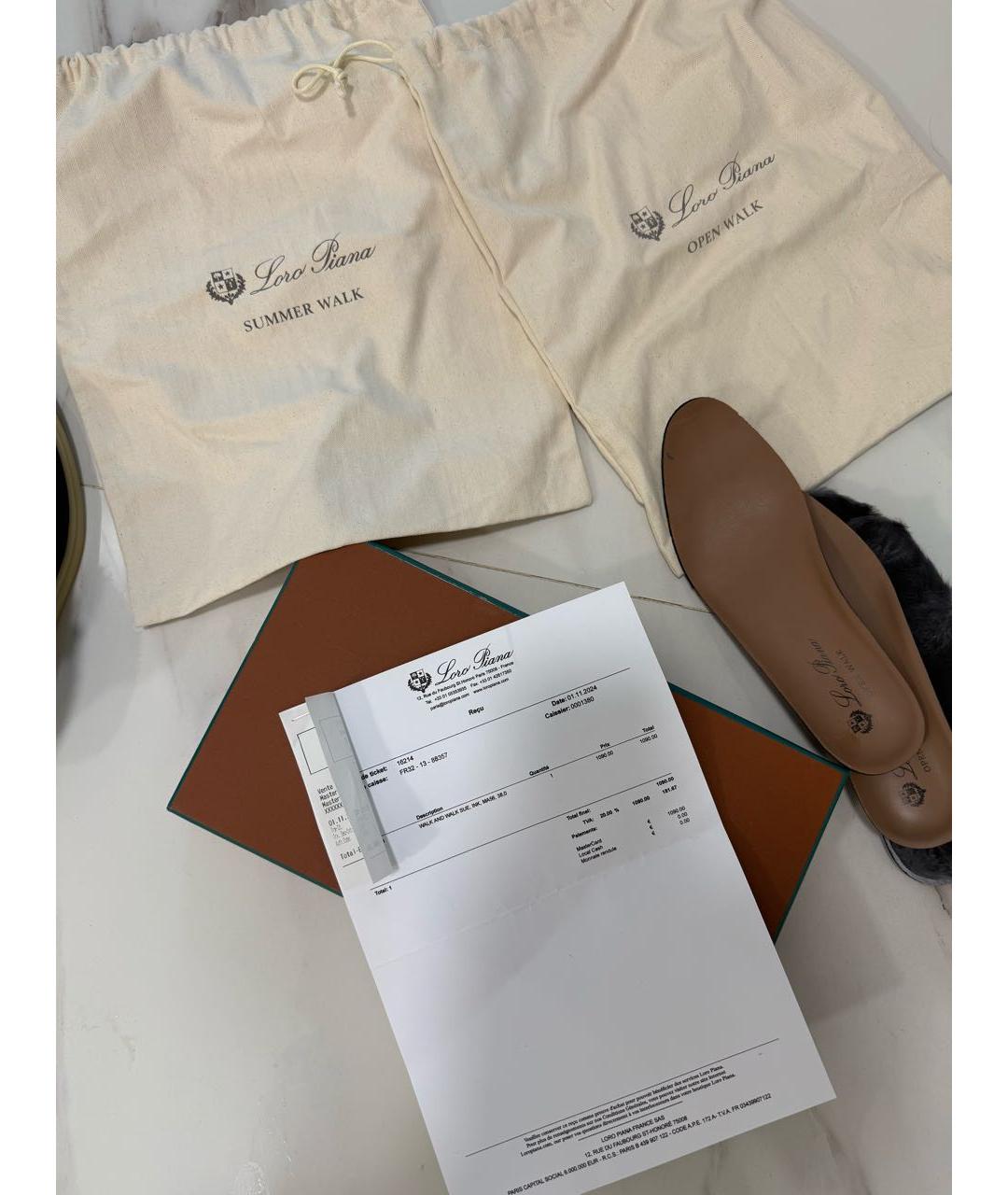 LORO PIANA Темно-синие замшевые ботинки, фото 8