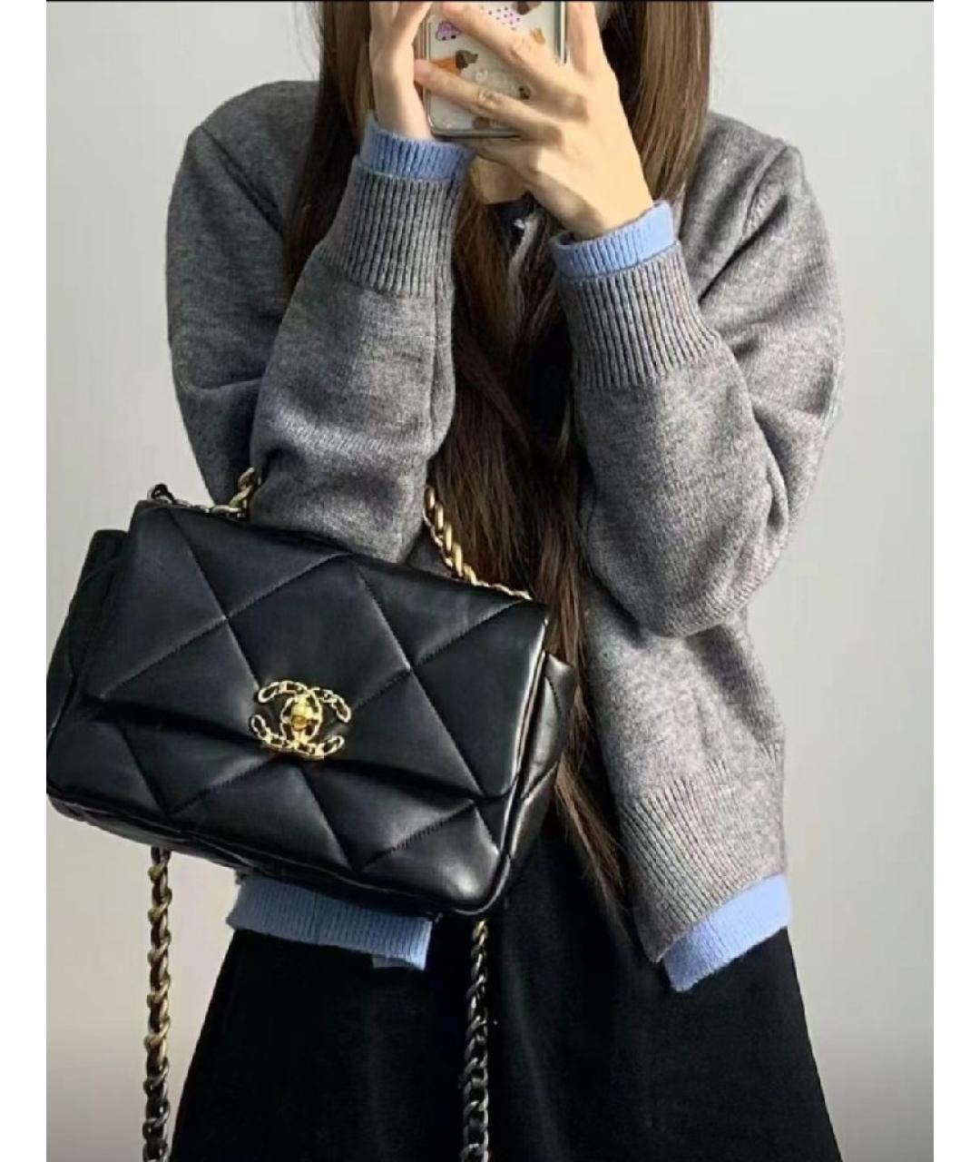 CHANEL Черная сумка через плечо, фото 7