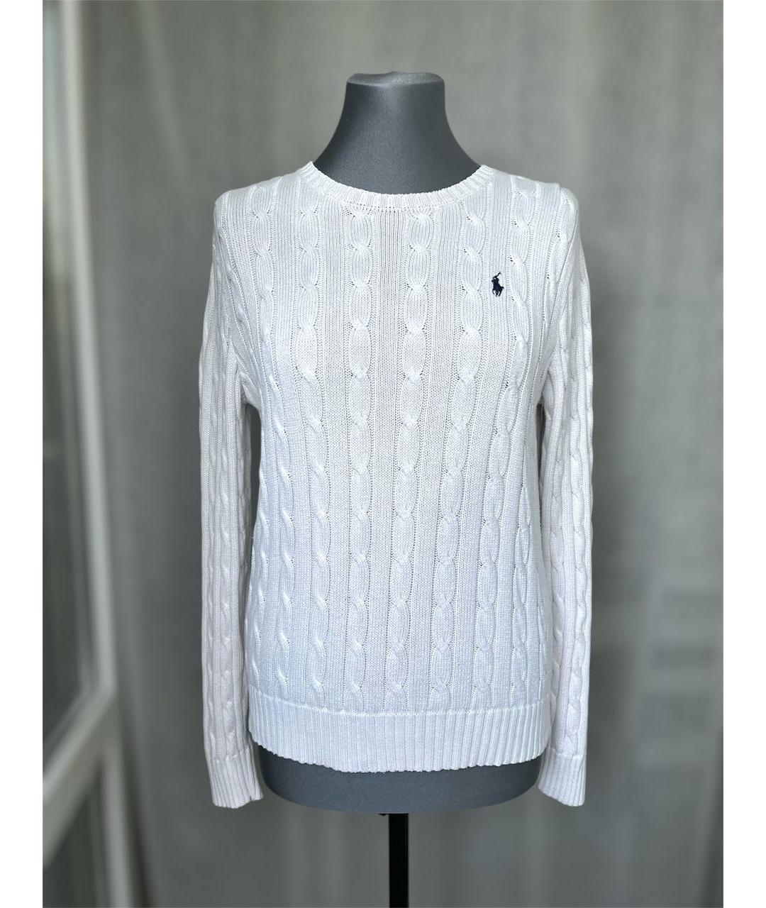POLO RALPH LAUREN Белый хлопковый джемпер / свитер, фото 7