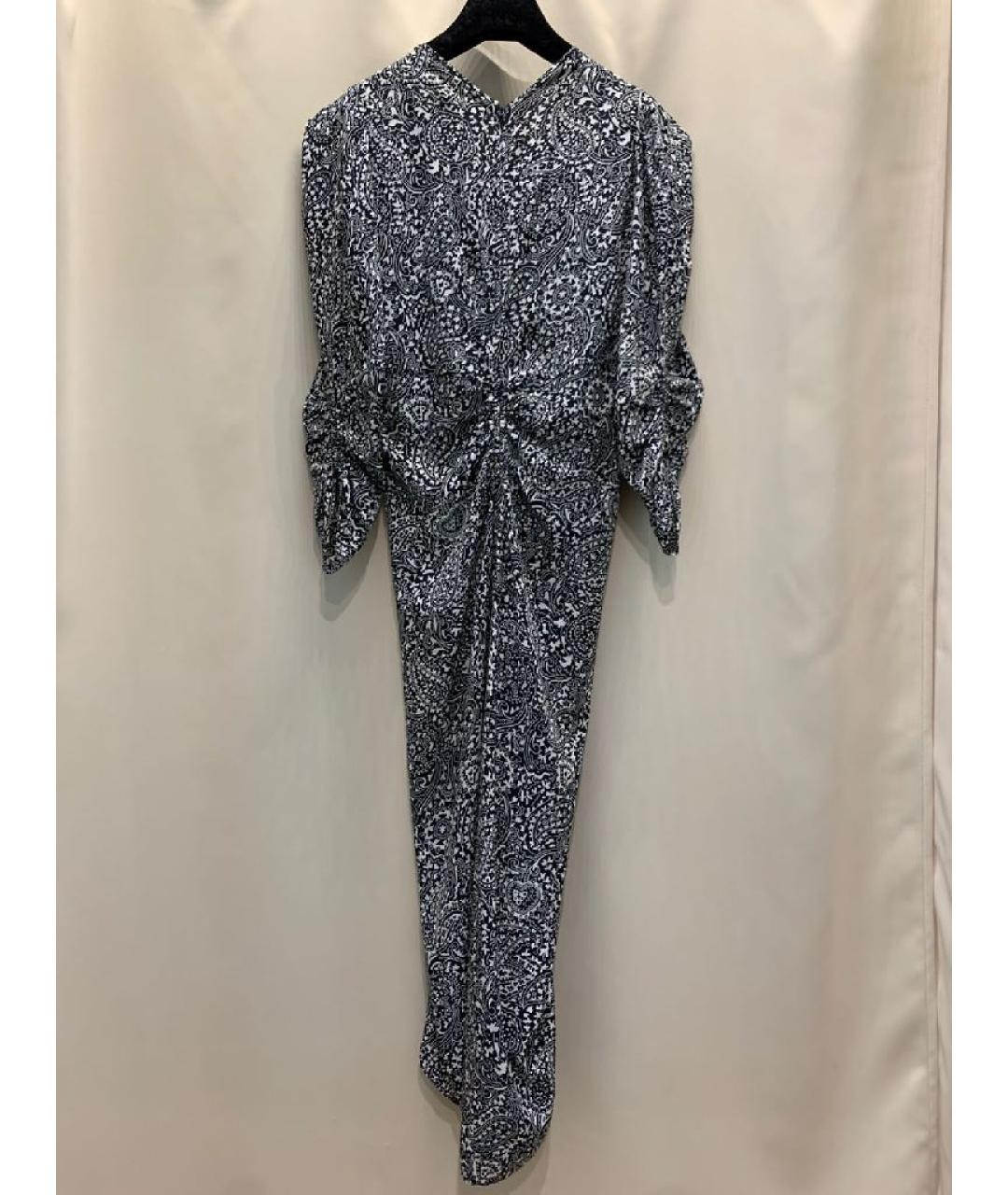ISABEL MARANT Черное шелковое повседневное платье, фото 3