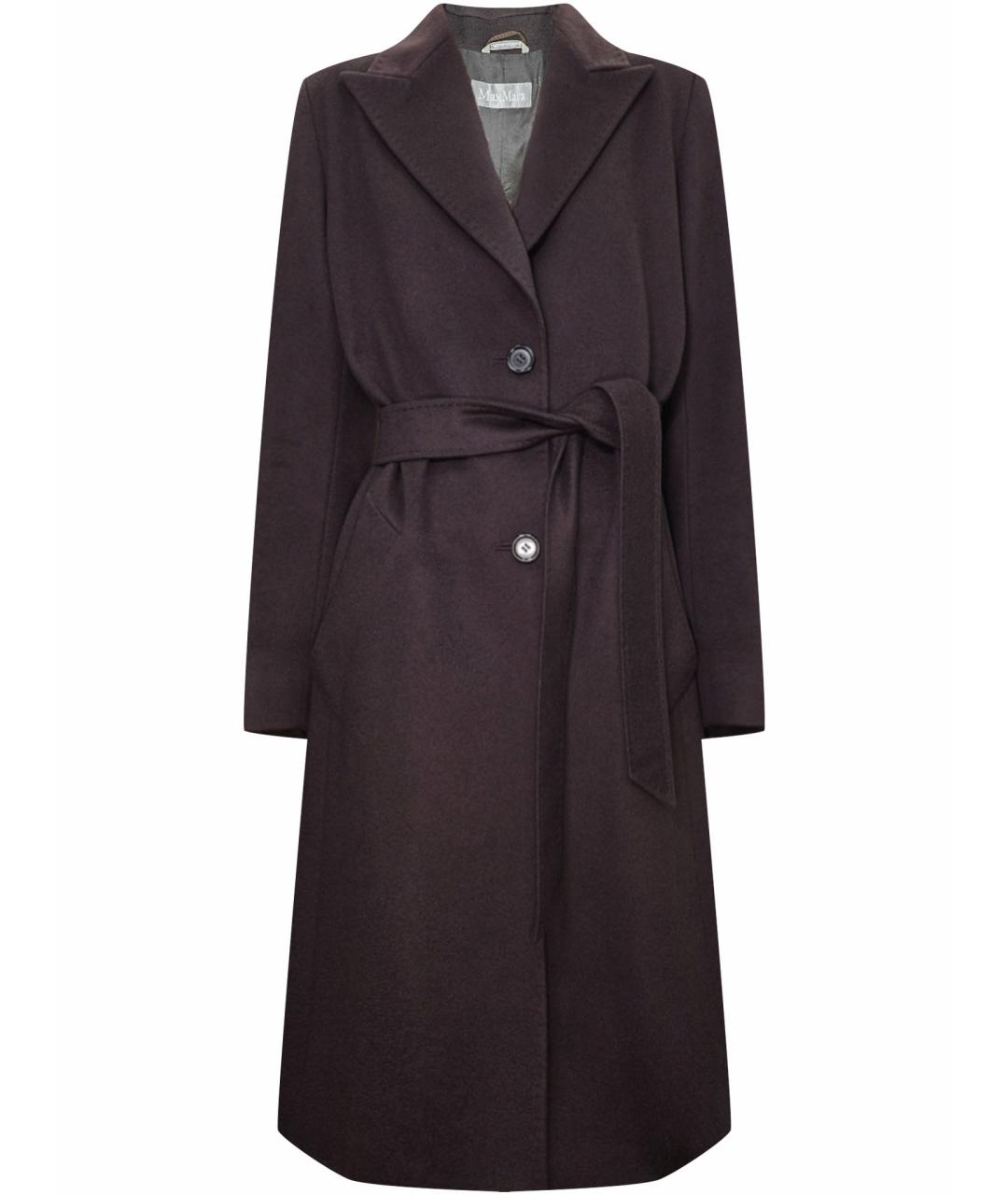 MAX MARA Коричневое кашемировое пальто, фото 1