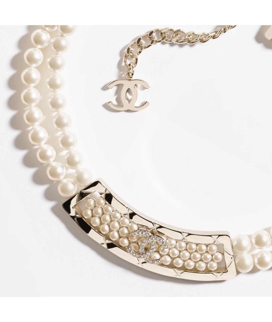 CHANEL Золотое жемчужное колье, фото 3