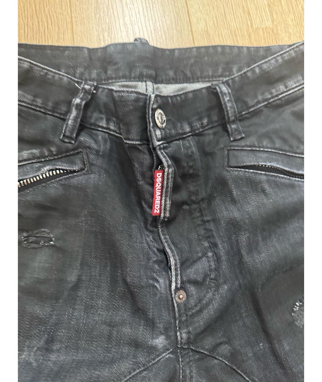 DSQUARED2 Черные прямые джинсы, фото 2