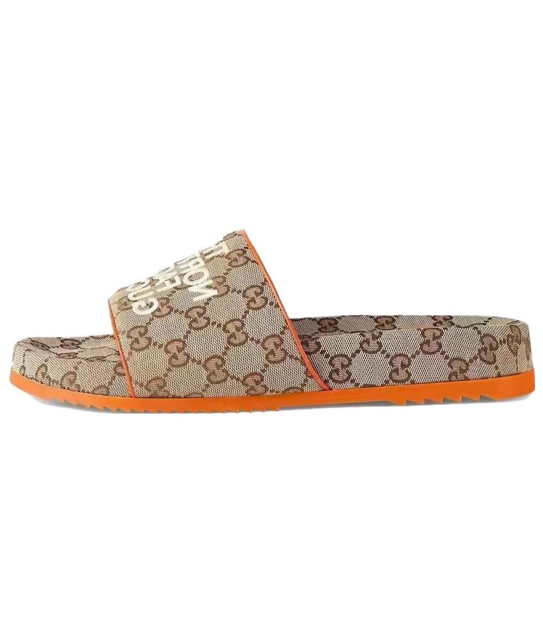 GUCCI Бежевые шлепанцы, фото 2
