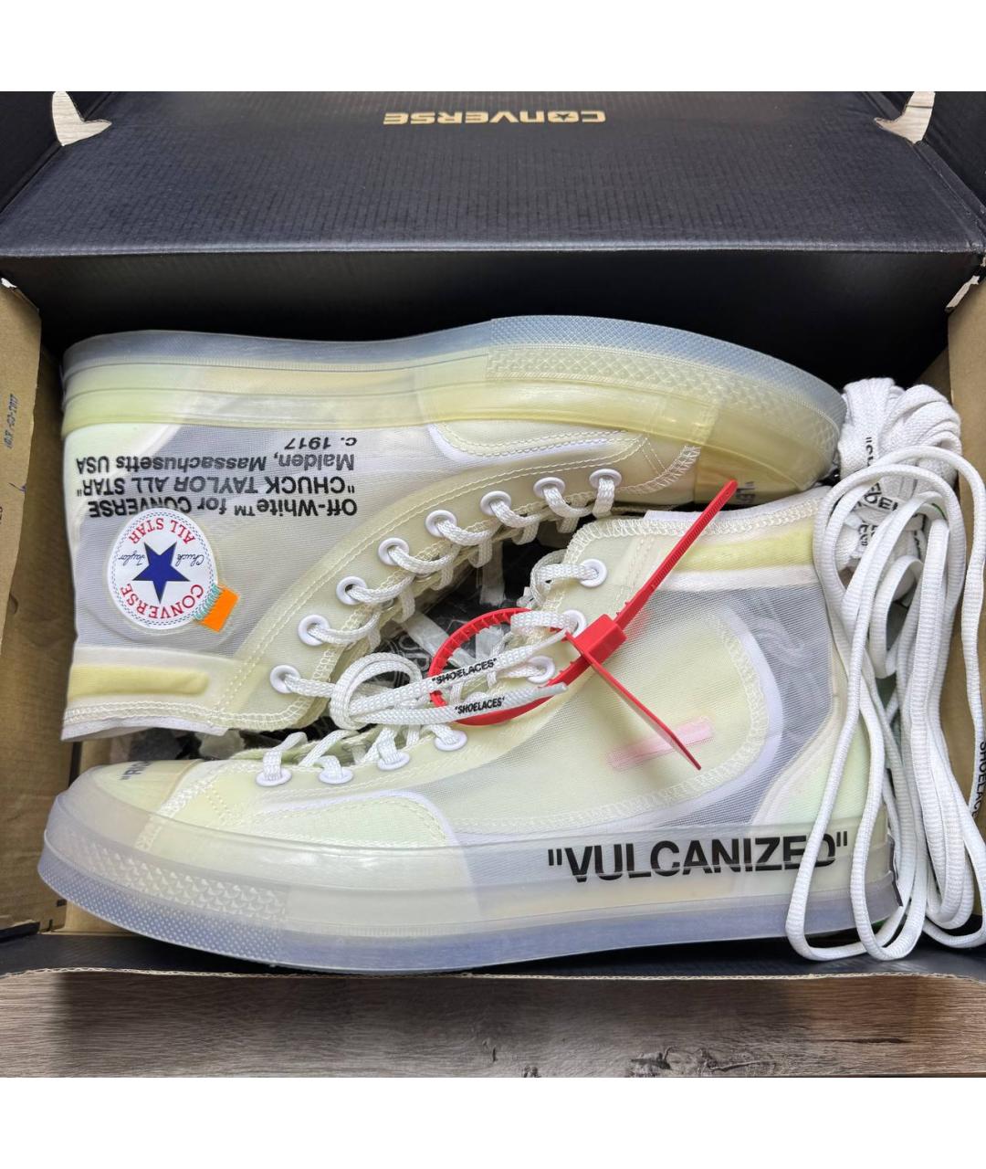 OFF-WHITE Белые высокие кроссовки / кеды, фото 2