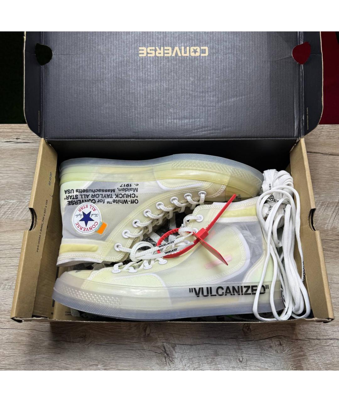 OFF-WHITE Белые высокие кроссовки / кеды, фото 10