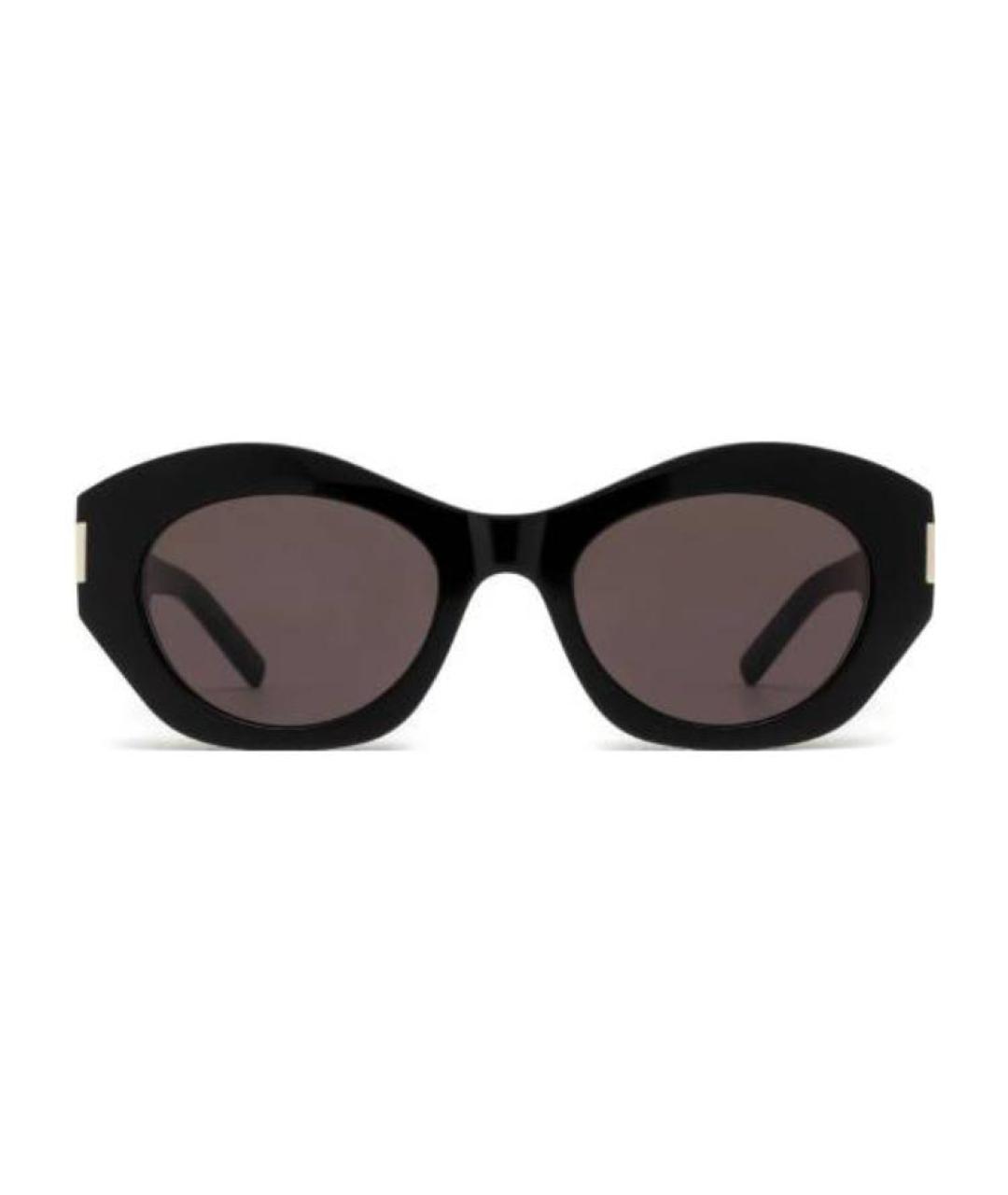 SAINT LAURENT Черные пластиковые солнцезащитные очки, фото 1