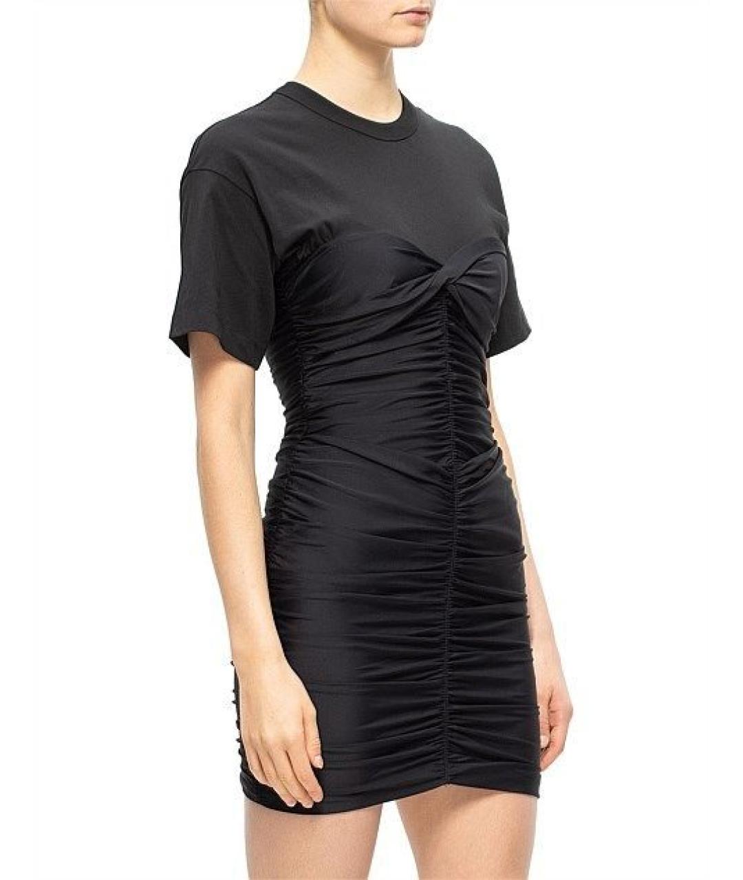 ALEXANDER WANG Черное полиамидовое повседневное платье, фото 3