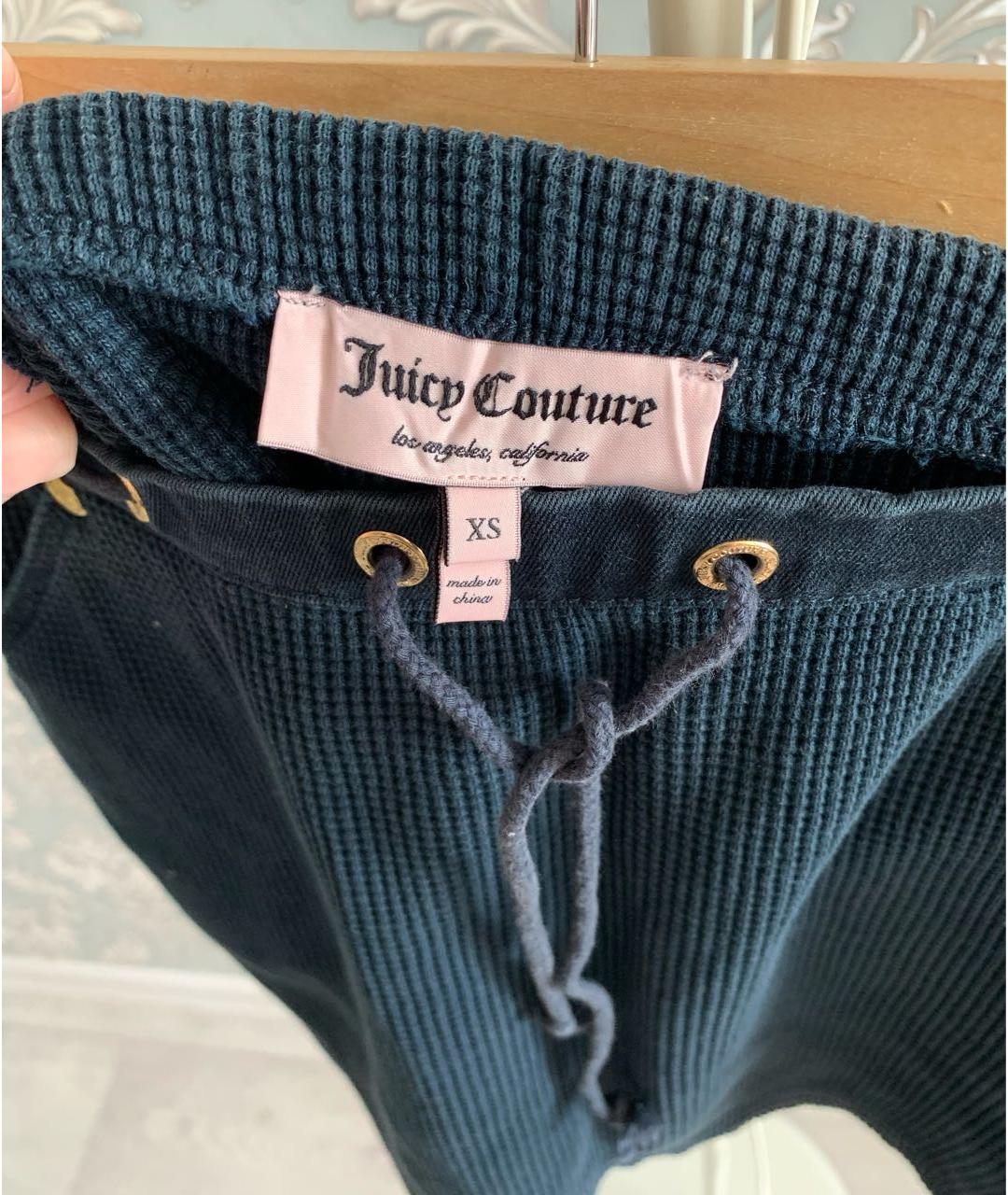 JUICY COUTURE Синяя хлопковая юбка мини, фото 3