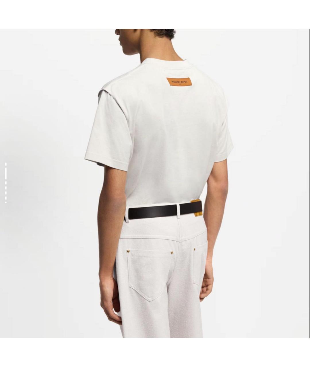 LOUIS VUITTON Белая хлопковая футболка, фото 5